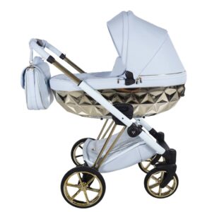 Wózek dziecięcy Junama Diamond Cubby Premium 2w1 w kolorze niebieski