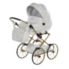 Wózek dla lalek Junama Heart Mini Classic - Biały Wózek dla lalek Junama Heart Mini Classic – kolor biały
