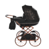 Wózek dla lalek Junama Heart Mini Classic - Czarny Wózek dla lalek Junama Heart Mini Classic – kolor czarny