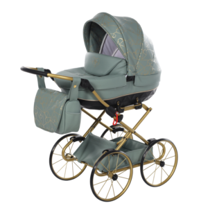 Wózek dla lalek Junama Heart Mini Classic - Zielony Wózek dla lalek Junama Heart Mini Classic – kolor zielony