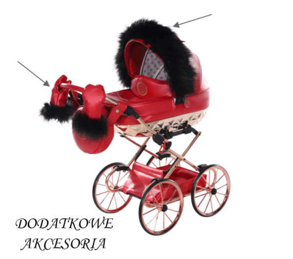 Wózek dla lalek Junama Rudolf - Retro Wózek dla lalek Junama Rudolf – kolor retro