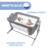 Łóżeczko dostawne Chicco Next2Me Magic Evo – Grey Mist – zdjęcie 2