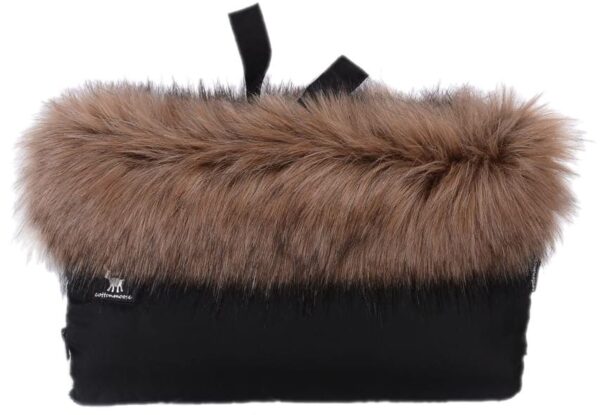 Mufka do wózka Cottonmoose – Z futerkiem – Black Mufka do wózka Cottonmoose – Z futerkiem – Black