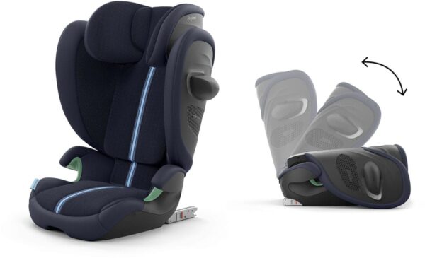 Fotelik samochodowy Cybex Solution G2 – składany (100–150 cm) – Ocean Blue (Plus) – zdjęcie 5