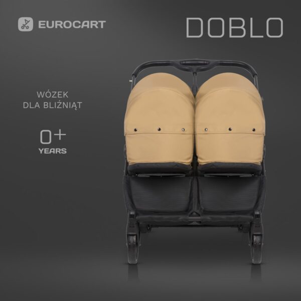 Wózek bliźniaczy Euro-Cart Doblo Camel – zdjęcie 5