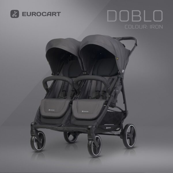 Wózek bliźniaczy Euro-Cart Doblo Iron