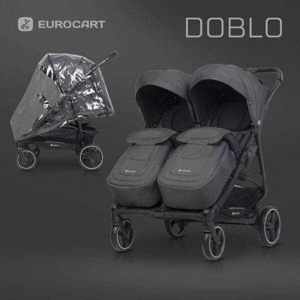 Wózek bliźniaczy Euro-Cart Doblo Iron – zdjęcie 4