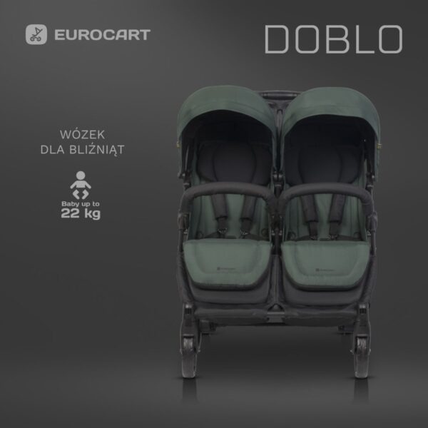 Wózek bliźniaczy Euro-Cart Doblo Jungle – zdjęcie 3