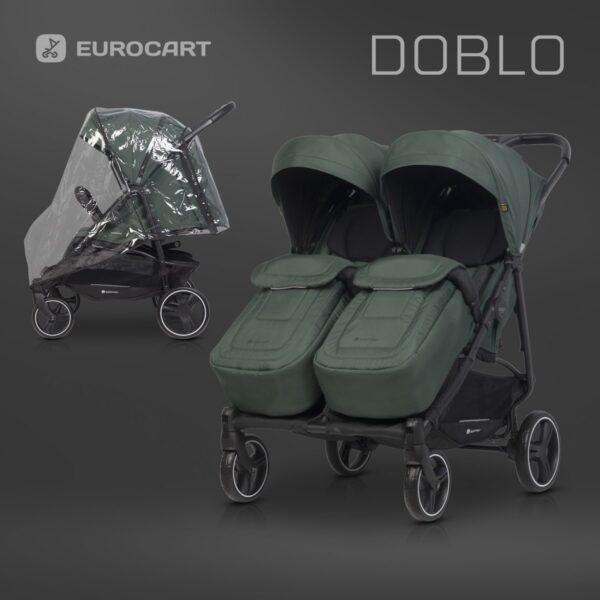 Wózek bliźniaczy Euro-Cart Doblo Jungle – zdjęcie 4