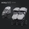 Wózek bliźniaczy EasyGo Echo Cloudy Gray – zdjęcie 4 Wózek bliźniaczy EasyGo Echo Cloudy Gray – zdjęcie 4