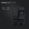 Wózek bliźniaczy EasyGo Echo Ebony Black – zdjęcie 2 Wózek bliźniaczy EasyGo Echo Ebony Black – zdjęcie 2