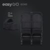 Wózek bliźniaczy EasyGo Echo Ebony Black – zdjęcie 3 Wózek bliźniaczy EasyGo Echo Ebony Black – zdjęcie 3