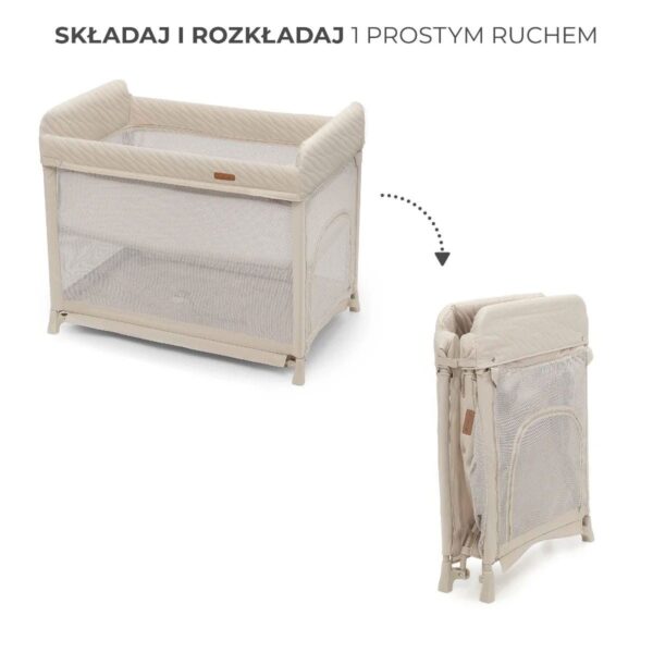 Łóżeczko turystyczne Kinderkraft Moon Dream – Beige – zdjęcie 5