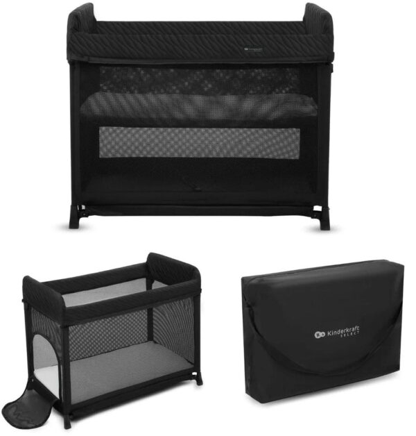 Łóżeczko turystyczne Kinderkraft Moon Dream – Black