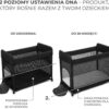 Łóżeczko turystyczne Kinderkraft Moon Dream – Black – zdjęcie 3