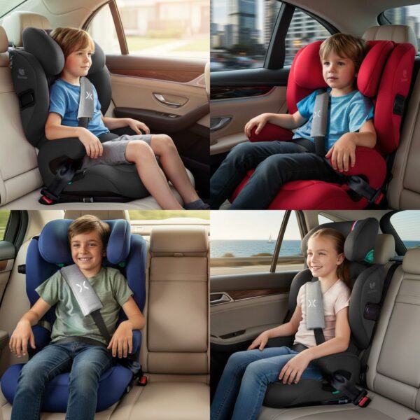 Fotelik samochodowy Renolux Eliseo z ISOFIX i odchylaniem (100–150 cm) – zdjęcie 30