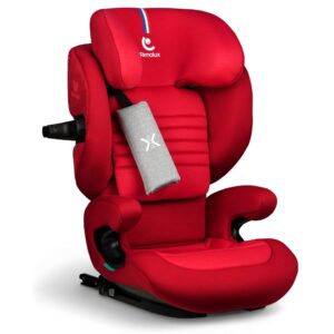 Fotelik samochodowy Renolux Eliseo z ISOFIX i odchylaniem (100–150 cm) – Passion (czerwony)