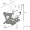 Fotelik obrotowy Renolux Gaia i-Size (40–105 cm) – zdjęcie 22