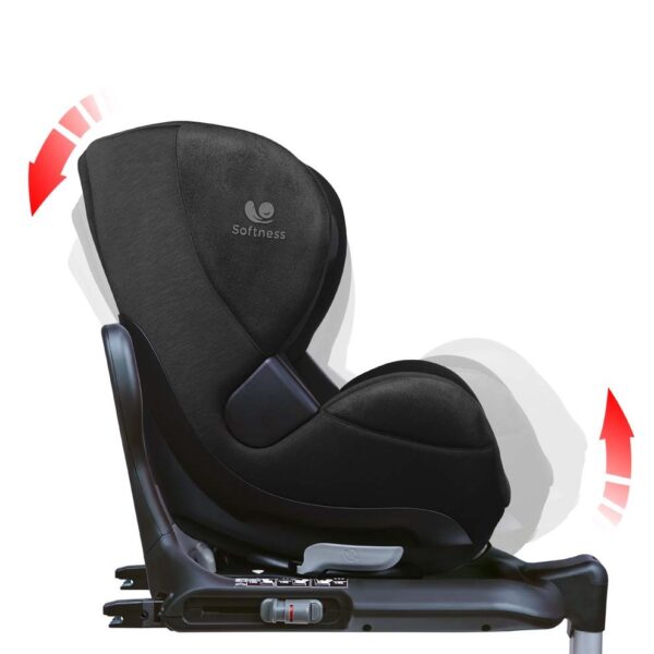 Fotelik obrotowy Renolux Gaia i-Size (40–105 cm) – Carbon (czarny) – zdjęcie 21
