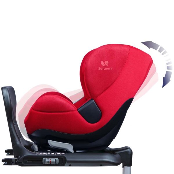Fotelik obrotowy Renolux Gaia i-Size (40–105 cm) – Passion (czerwony) – zdjęcie 5