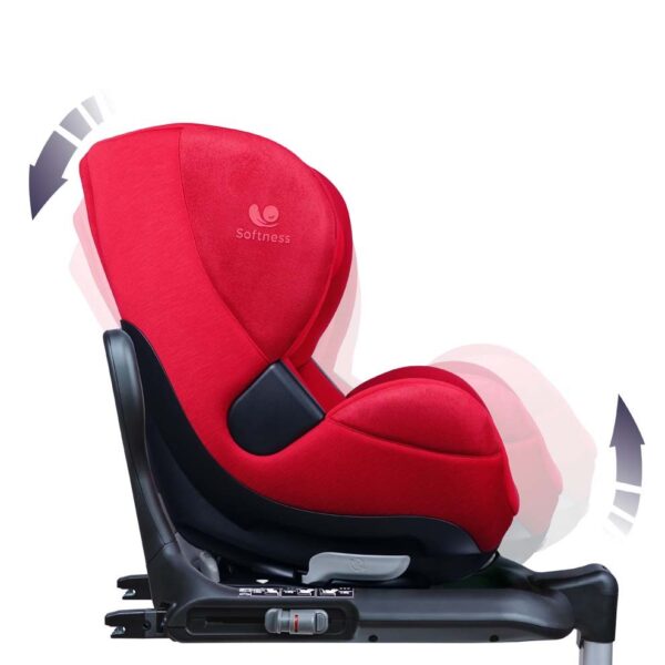 Fotelik obrotowy Renolux Gaia i-Size (40–105 cm) – Passion (czerwony) – zdjęcie 7