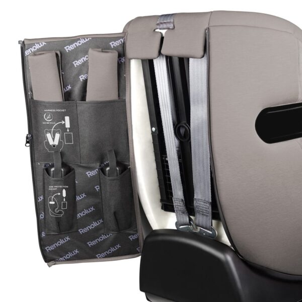 Fotelik samochodowy Renolux Olymp i-Size z ISOFIX (76–150 cm) – Cappuccino (beżowy) – zdjęcie 20