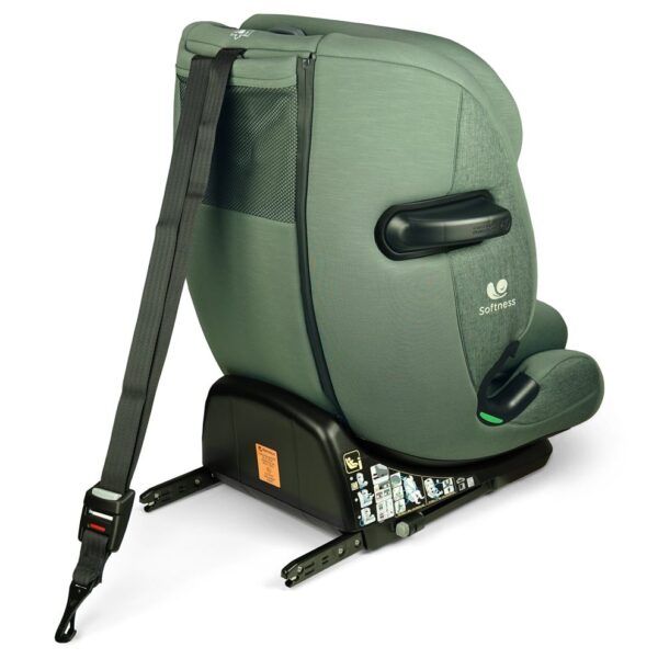 Fotelik samochodowy Renolux Olymp i-Size z ISOFIX (76–150 cm) – Garden (zielony) – zdjęcie 25