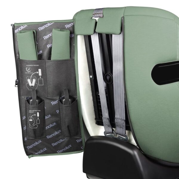 Fotelik samochodowy Renolux Olymp i-Size z ISOFIX (76–150 cm) – Garden (zielony) – zdjęcie 26