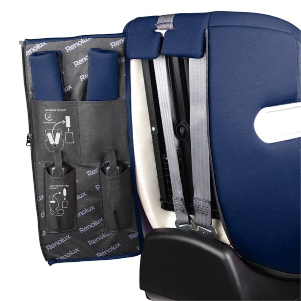 Fotelik samochodowy Renolux Olymp i-Size z ISOFIX (76–150 cm) – Ocean (granatowy) – zdjęcie 10