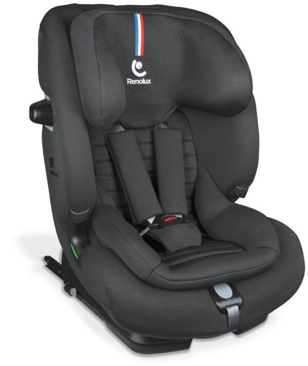 Fotelik samochodowy Renolux Olymp i-Size z ISOFIX (76–150 cm) – Quartz (grafitowy melanż) – zdjęcie 21