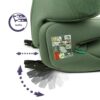 Fotelik samochodowy Renolux Renofix² z ISOFIX (100–150 cm) – Garden (zielony) – zdjęcie 14